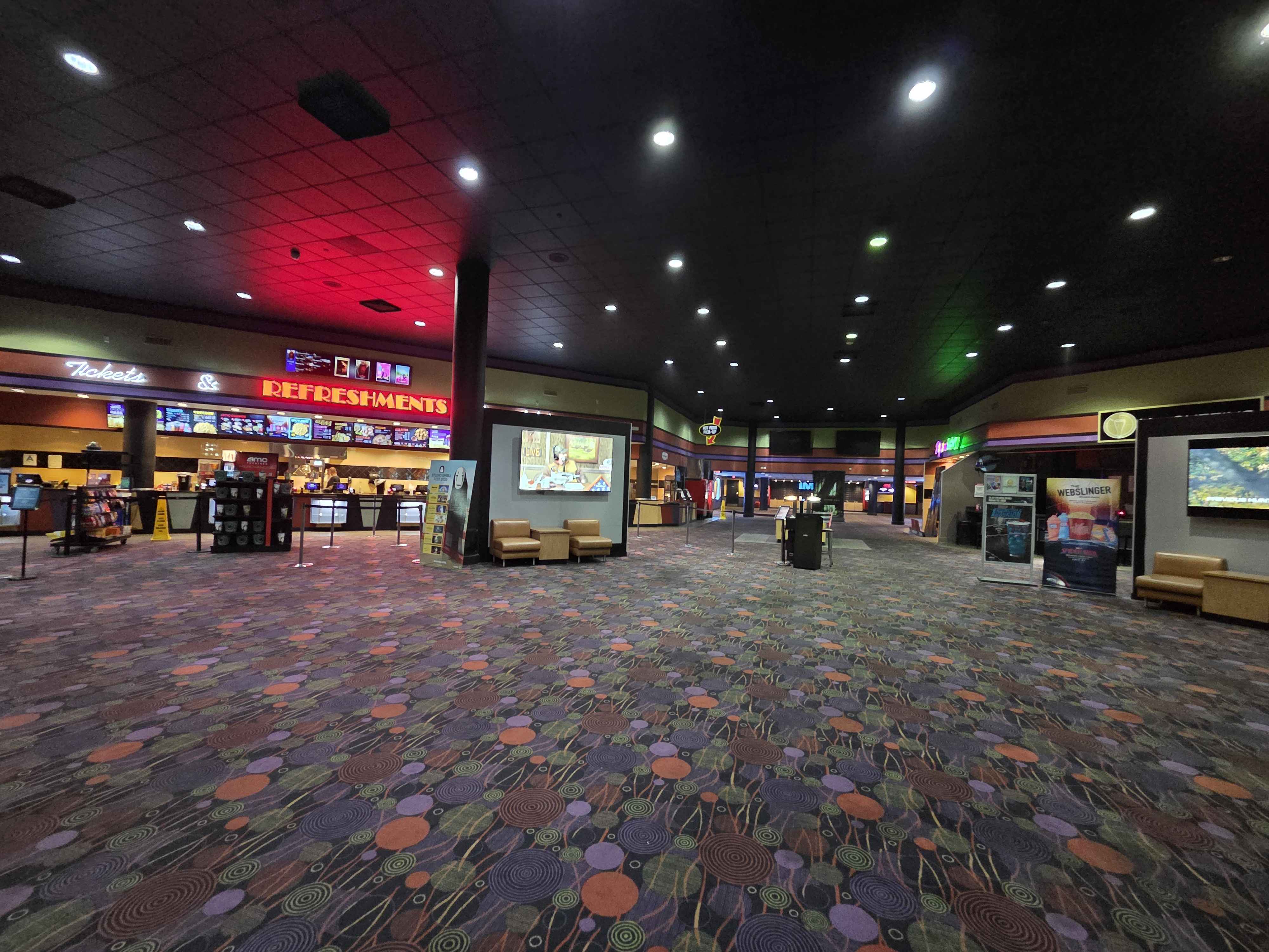 Open theater lobby