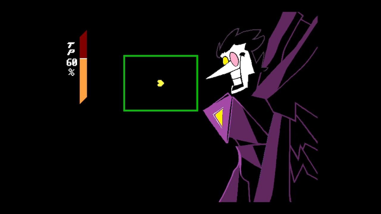 Screenshot of Spamton NEO's fullscreen attack