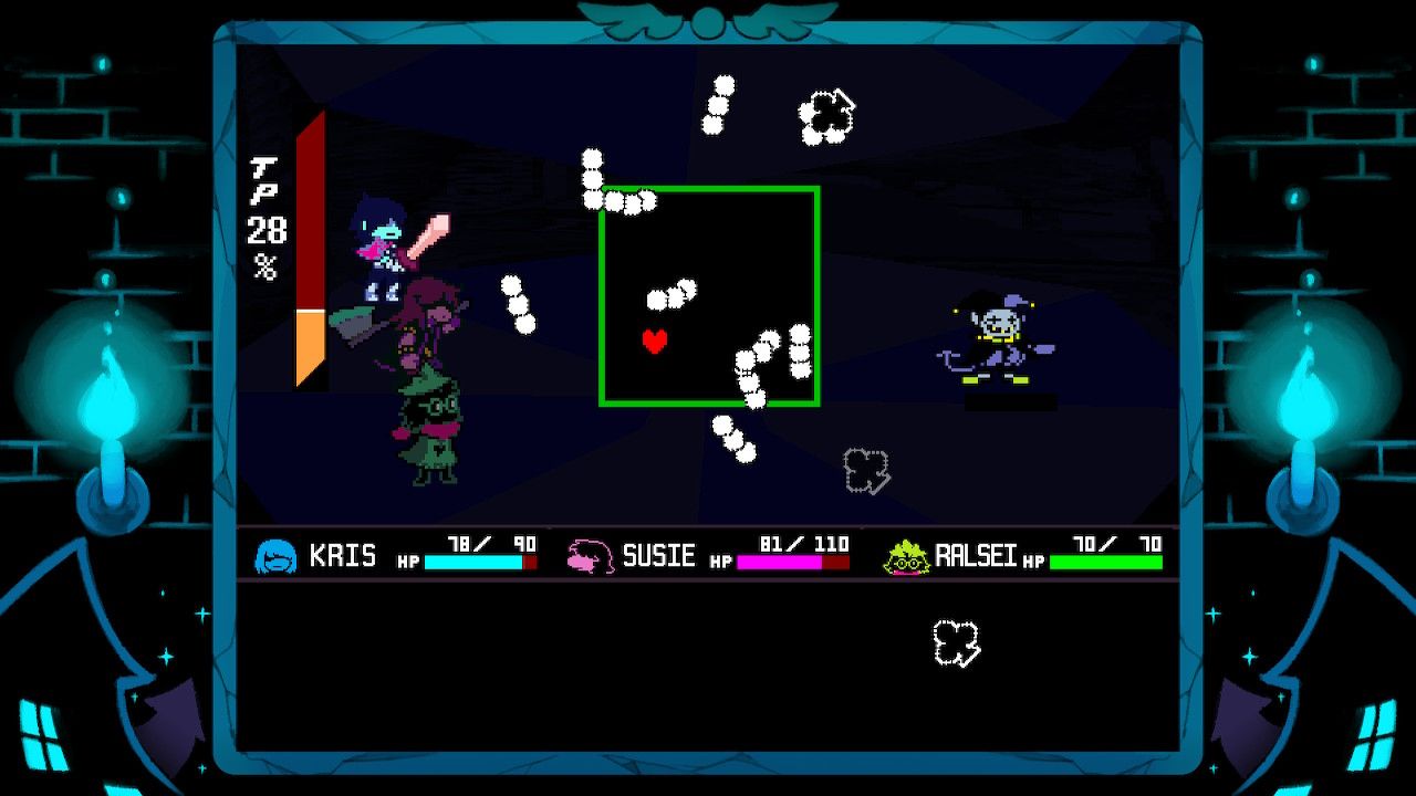 Screenshot of Jevil fight