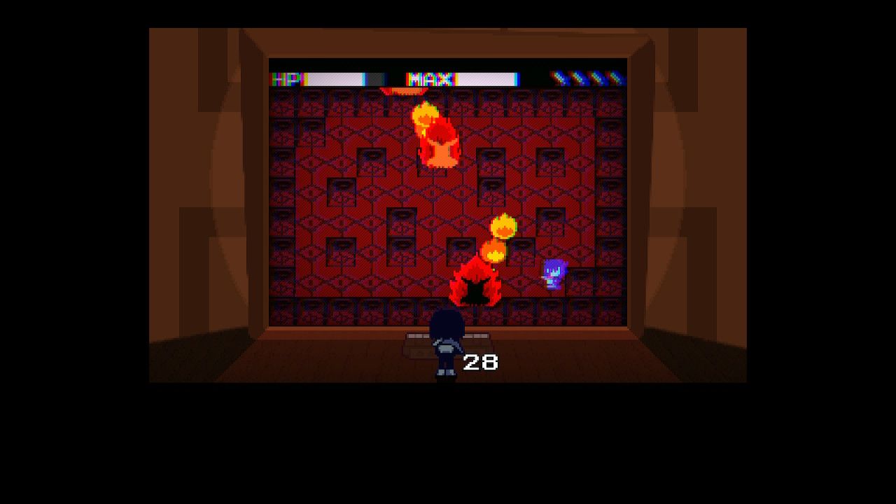 Screenshot of Shadow Mantle Holder fight