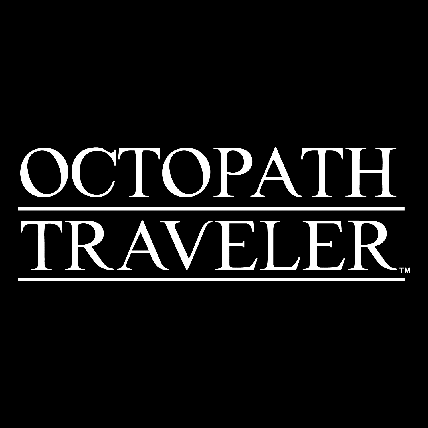 Octopath Traveler Logo on a black background