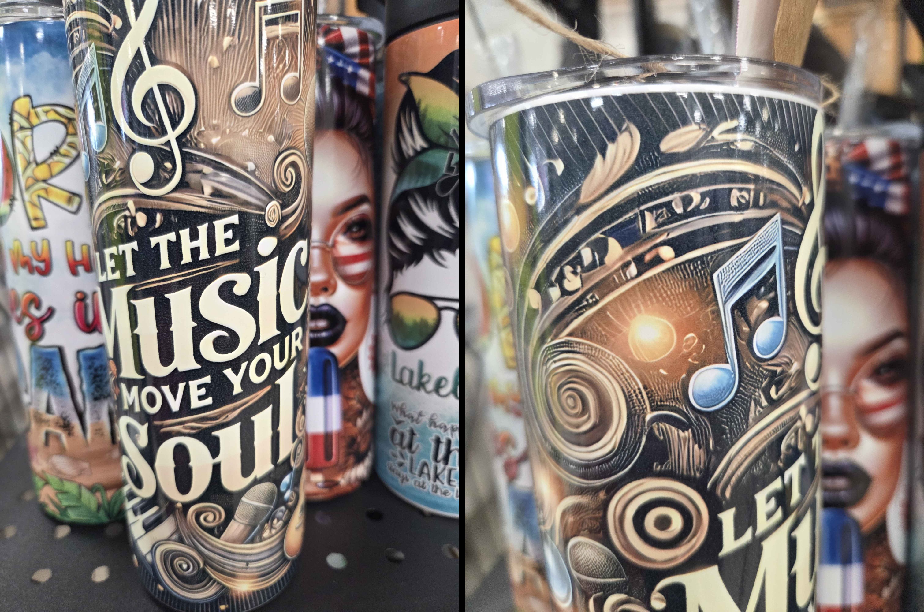 A bottle that uses AI art as the design