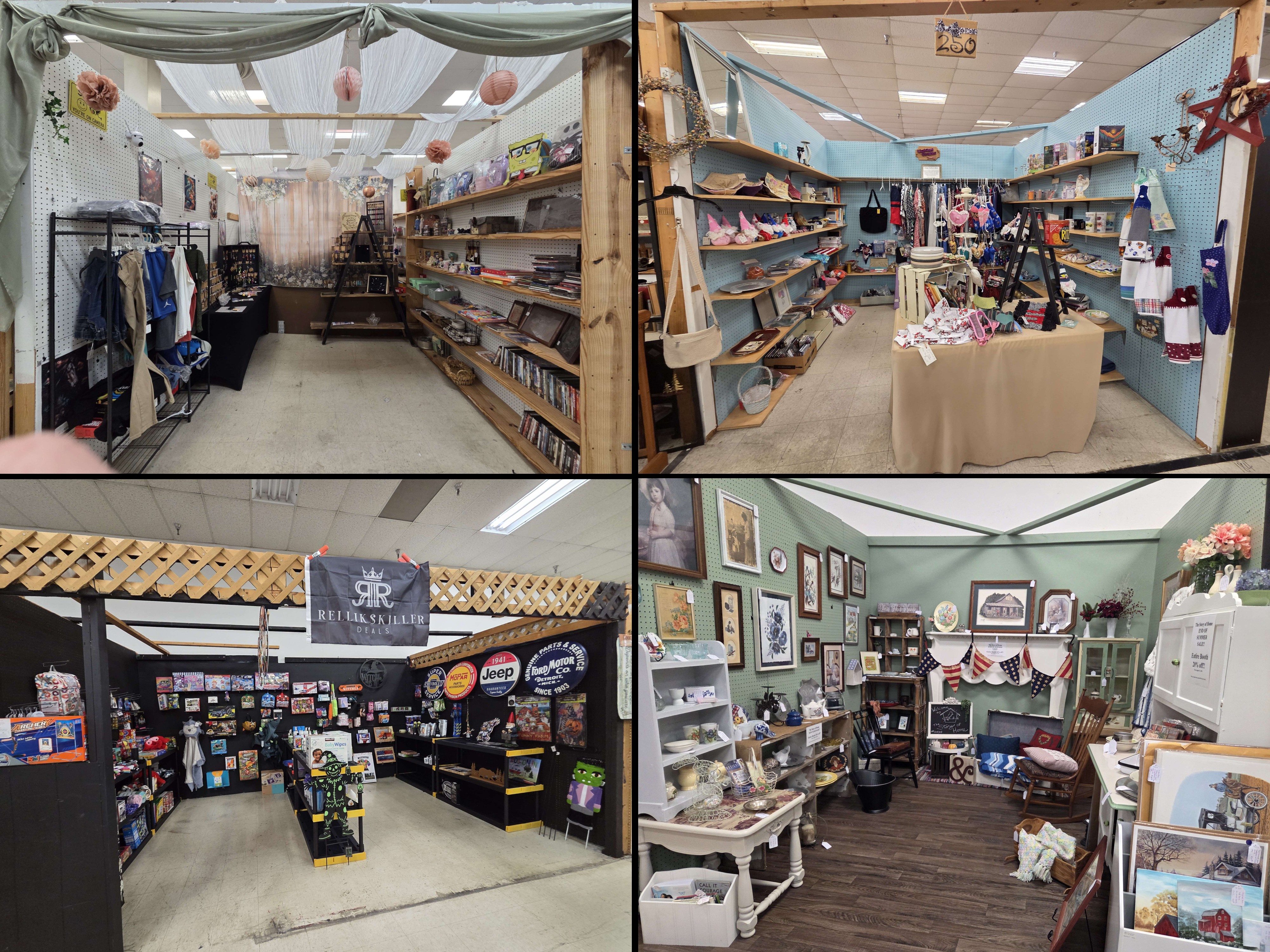 Some shots of thrift booths that were well decorated