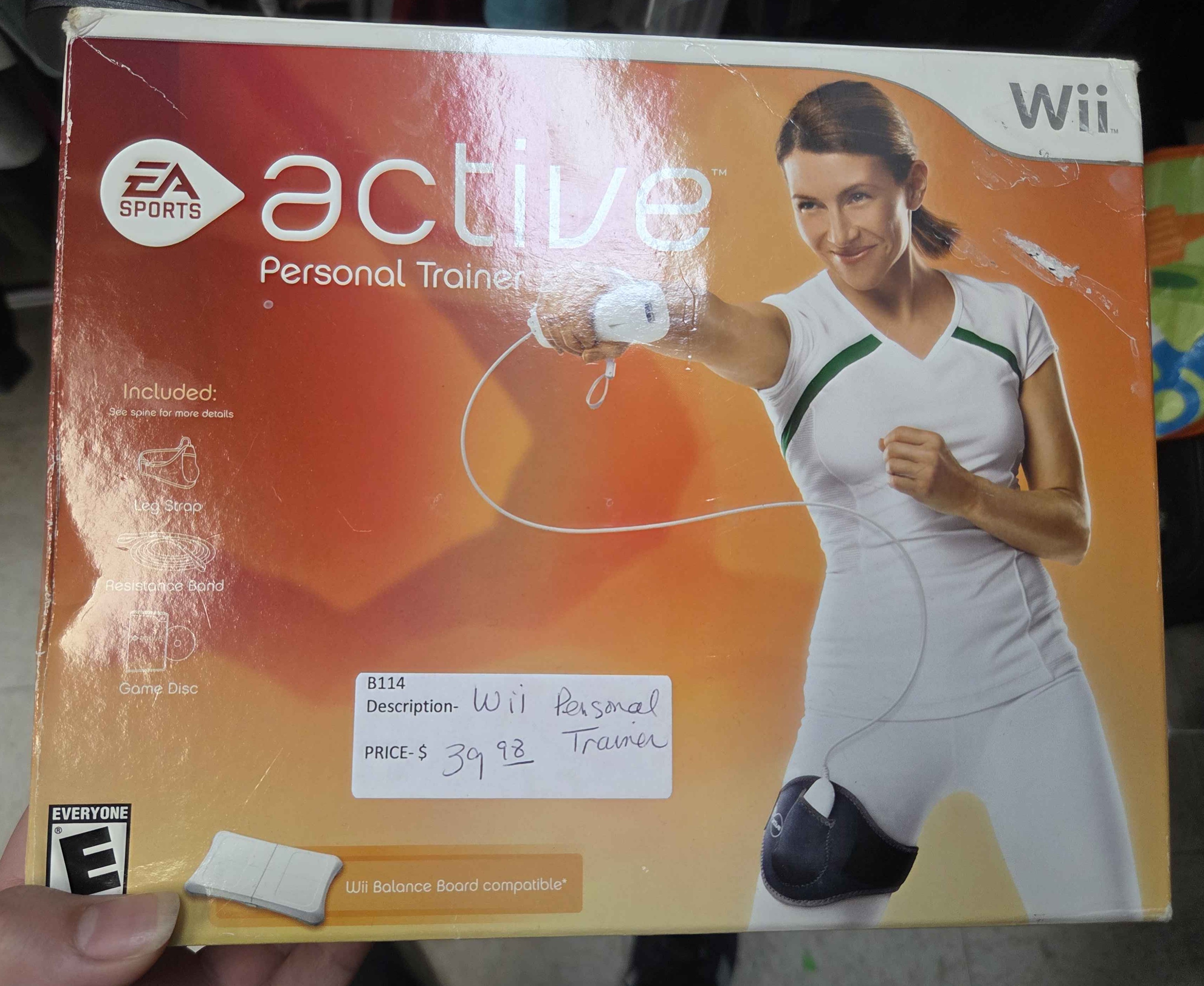 Box of Active Personal Trainer video game bundle