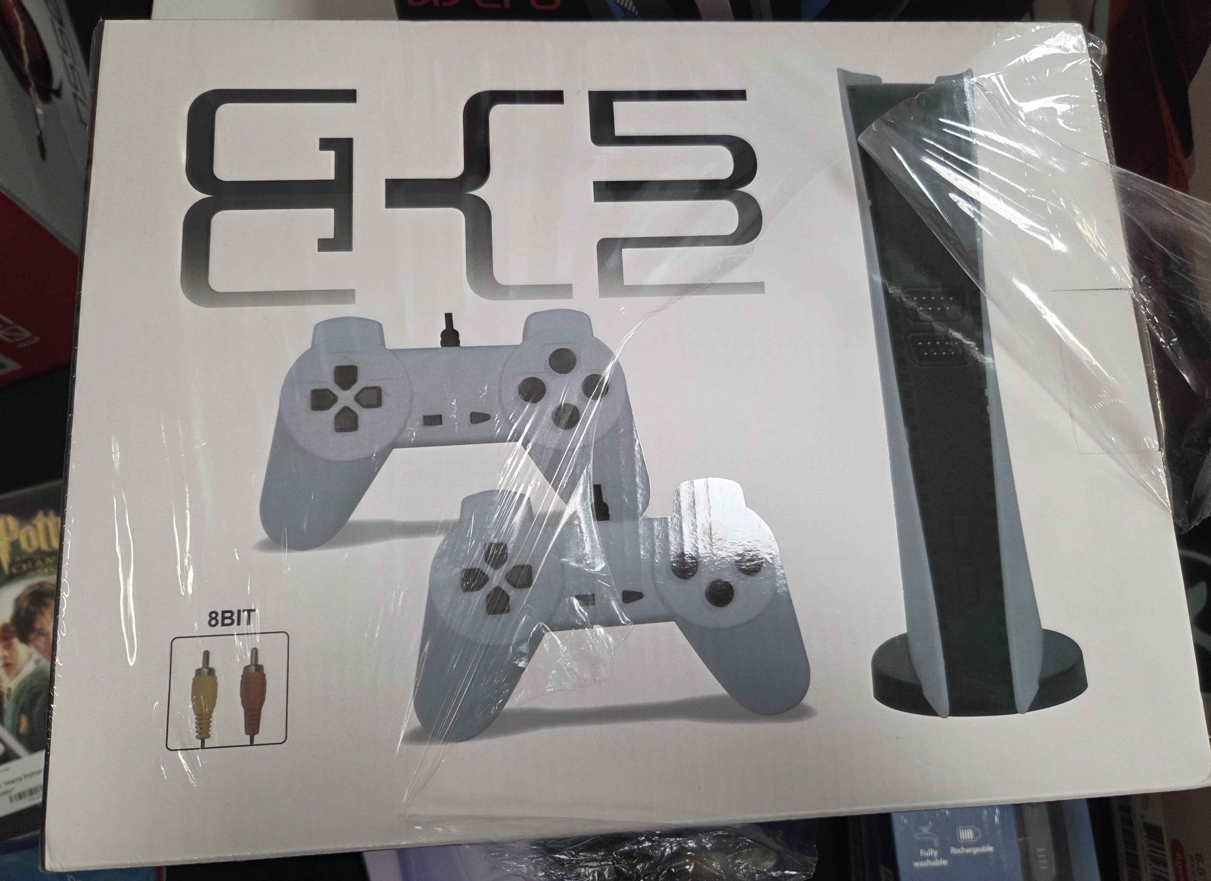 Box of 'GS5' knockoff video game console