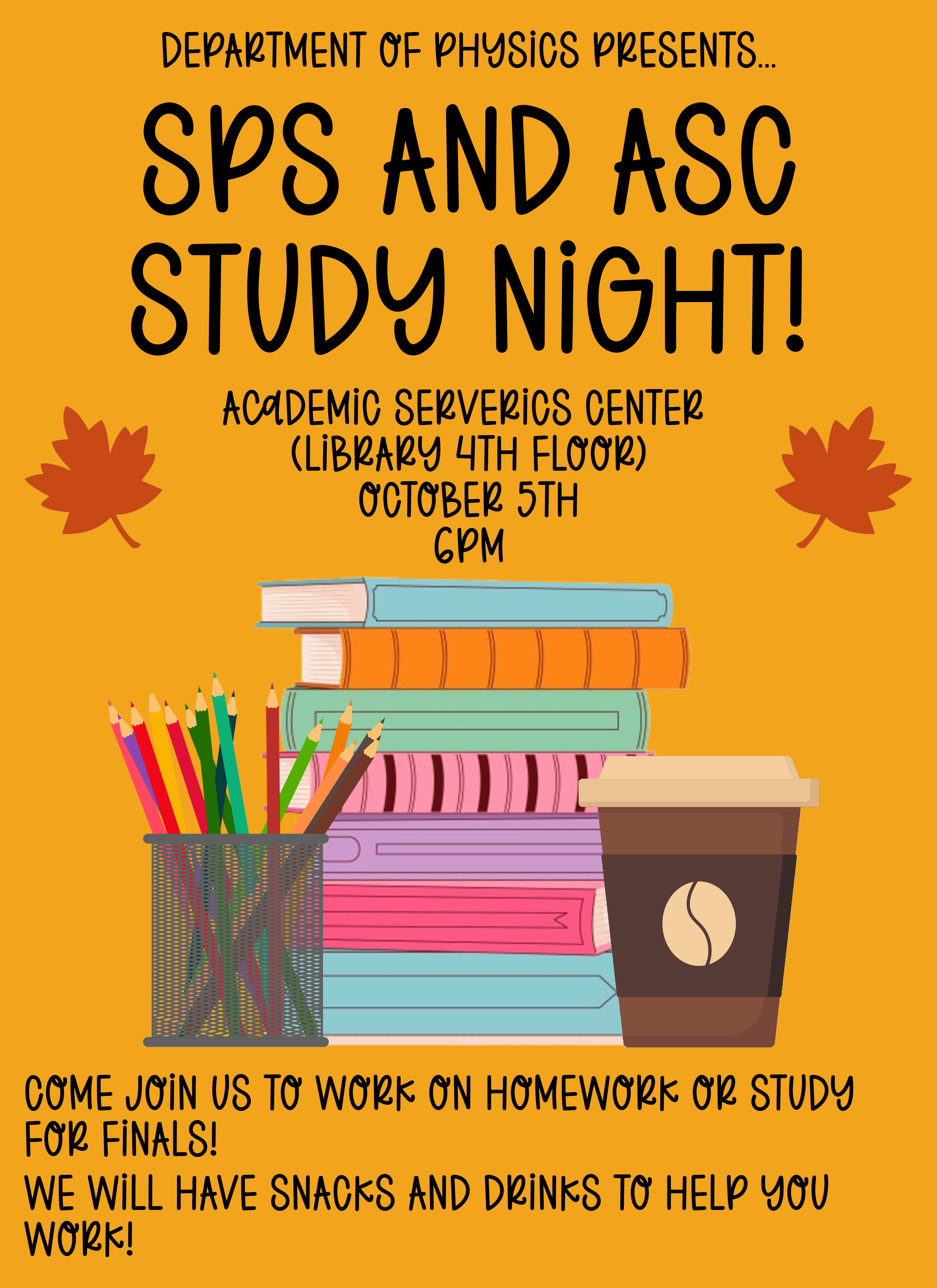 Poster for Study Night event