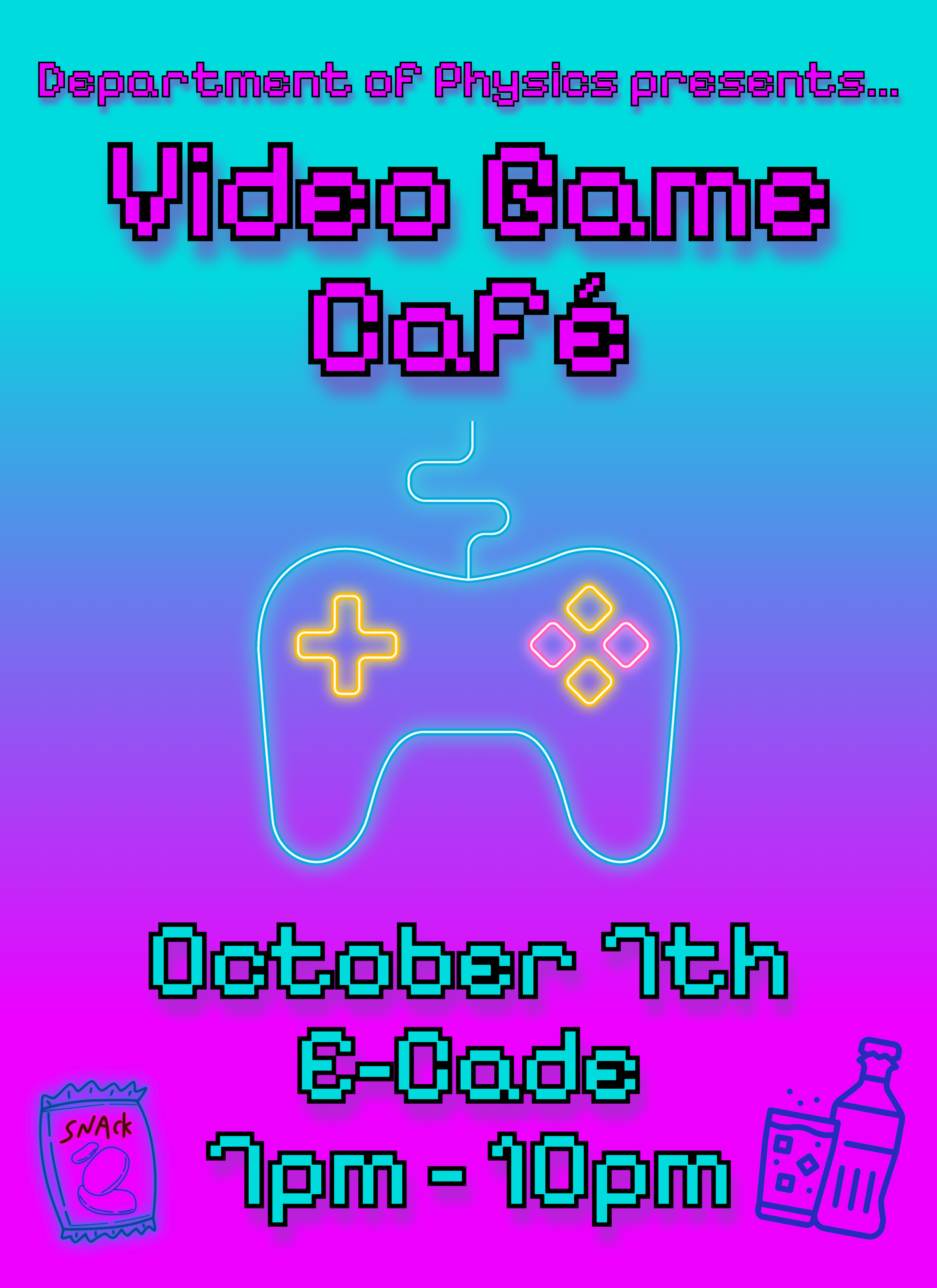 Poster for another Video Game Cafe event