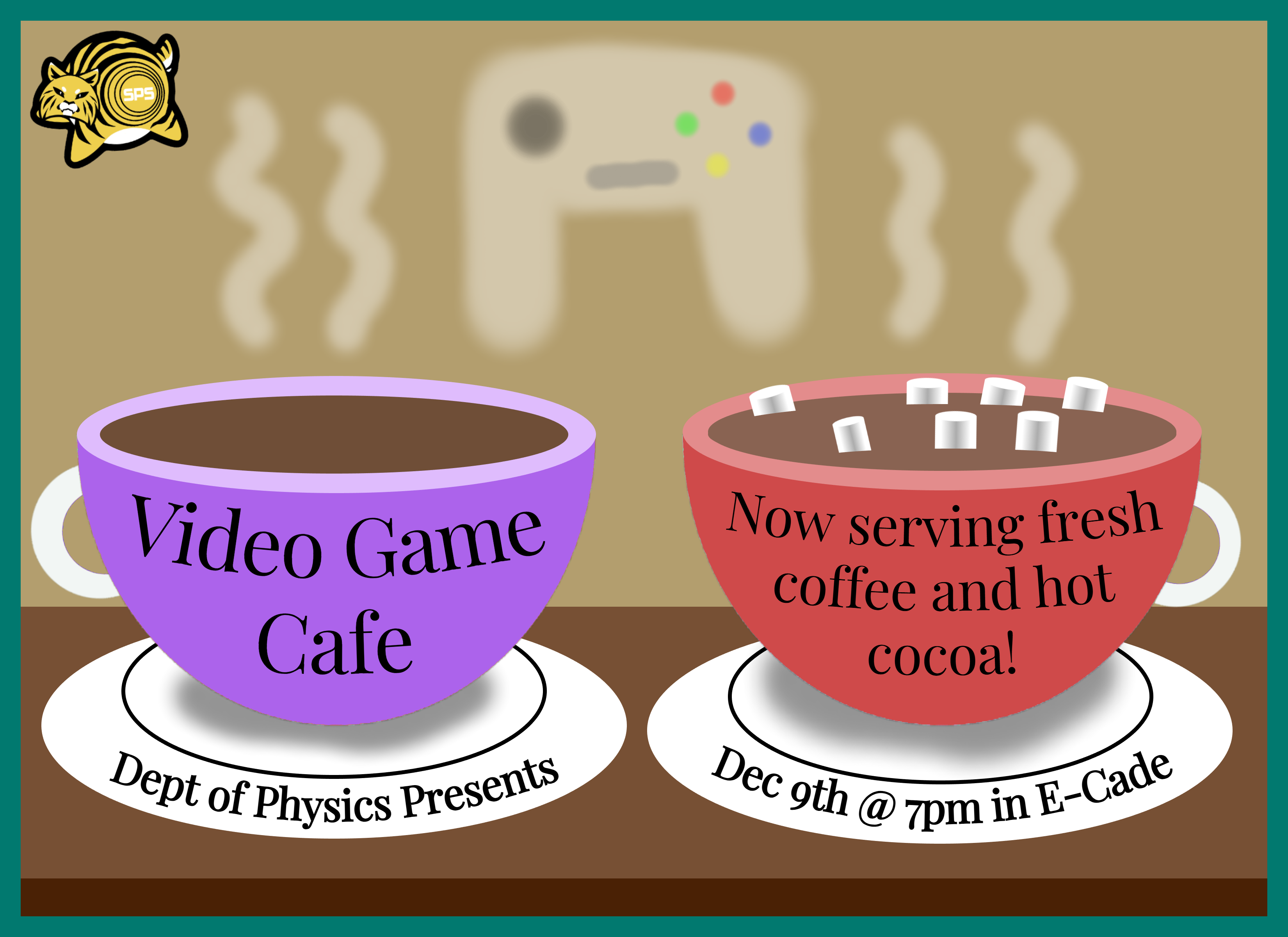 Poster for Video Game Cafe event